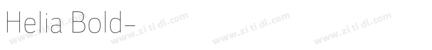 Helia Bold字体转换